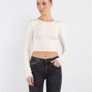 Eterne Cream Long Sleeve Top